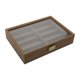 thumbnail image 4 of Caja organizadora de gafas de sol de madera, cajón expositor con 8 ranuras, utilidad fácil de almacenar, contenedor de almacenamiento de gafas estable, 4 of 9