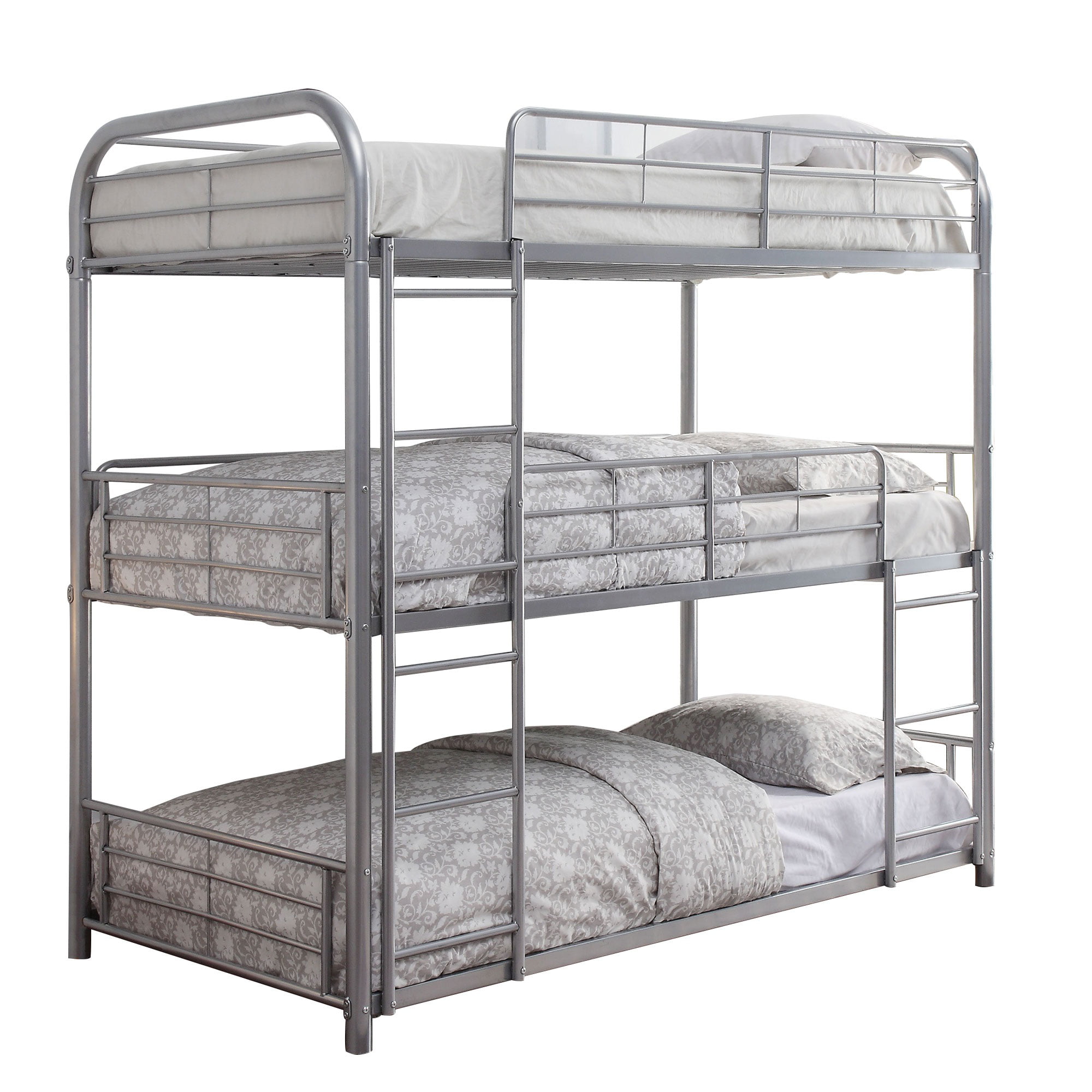 Triple Twin Over Size Bunk Bed, How Wide Is A Bunk Bed