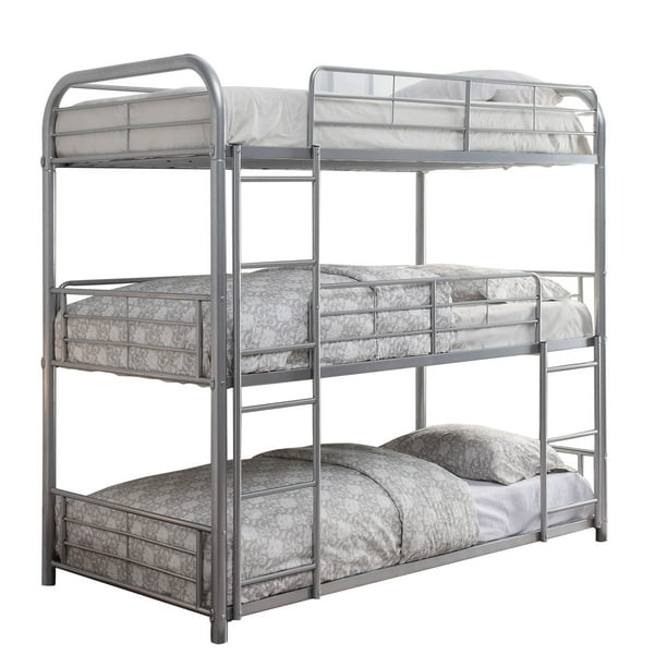 Metal Triple Twin Over Size Bunk, Triple Full Size Bunk Beds