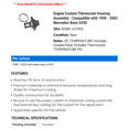thumbnail image 2 of Engine Coolant Thermostat Housing Assembly - Compatible with 1998 - 2002 Mercedes-Benz E430 1999 2000 2001, 2 of 2