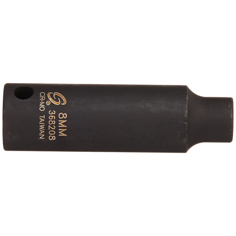 Sunex 368219 3/8-Inch Drive 19mm 12-Point Deep Impact Socket – Chrome Molybdenum Alloy Steel