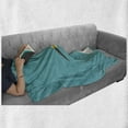 thumbnail image 6 of Egret Soft Flannel Fleece Throw Blanket, Side Drawn Simple Heron Illustration with Open Wings, Cozy Plush for Indoor and Outdoor Use, 50" x 70", Seafoam White, by Ambesonne, 6 of 6