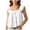 White, variant on Womens Summer Tops Ruffle Sleeve Cute Blouses Square Neck Flowy Peplum Pleated Casual Loose Shirts (White, L)