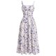 thumbnail image 3 of WILLBEST Vestidos Primavera Verano 2025 Vestido Midi Con Estampado Floral De Verano Para Mujer Con Cómodo Y Transpirable. En La Cintura Vestido Elegante De Fiesta, 3 of 3
