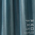 thumbnail image 3 of 3S Brother's Solid Luxury Matte Velvet Soft Curtains Set of 2 Panels Hanging Back Tap & Rod Pocket Home Décor Bedroom Kitchen Office Windows Room Darkering ( Maya-52"x84"), 3 of 6