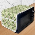 thumbnail image 1 of Shabby Flora Microwave Oven Cover, Victorian Style Baroque Florals Rococo Inspired Flourish Design Art, Water Resistant Organizer with Pockets for Kitchen, 36" x 12", Green Mint, by Ambesonne, 1 of 4