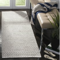 SAFAVIEH Boston Peter Geometric Cotton Runner Rug, Grey, 2'3" x 7'