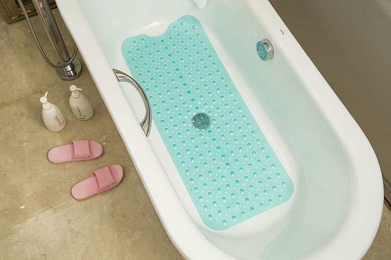 TechTongda Original Bath Tub and Shower Mat-Clear Non-slip Mat 40" L x 16" W 