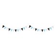 thumbnail image 1 of Advancent Banderas de guirnalda de moda y duraderas: agregue un toque de elegancia a la fiesta Banner Party Garland Blanco y negro azul blanco y negro azul 2piezas, 1 of 6