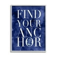 thumbnail image 4 of Stupell Industries Find Your Anchor Ocean Theme Anchor Text Graphic Art Gray Framed Art Print Wall Art, Design by Daphne Polselli, 4 of 5