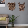 thumbnail image 4 of Dserhfy Vintage Animal Head Wall Decoration Home Office Living Room Wall Art Resin Bear Fox Mouse Deer Rabbit Figurine Statue Sculpture Wall Ornament, 4 of 8