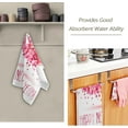 thumbnail image 3 of Watercolor Pink Christmas Tree Hand Towels 2 PCS, Happy New Year Kitchen Towel Ultra Soft and Highly Absorbent,Decorative Fingertip Face Towel for Bathroom Hotel, 28.3"x 14.4", 3 of 6