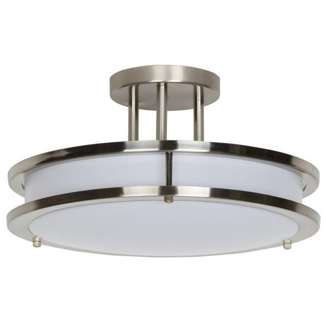 Luminance F9945-80-3K 14 in. 26W 3000K LED Semi Flush Acry BSN