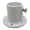 White, variant on Poolzilla 1 Pack Deck Anchor Flange In White, Diameter of 1 1/2", Made Of High Grade Cast Aluminum