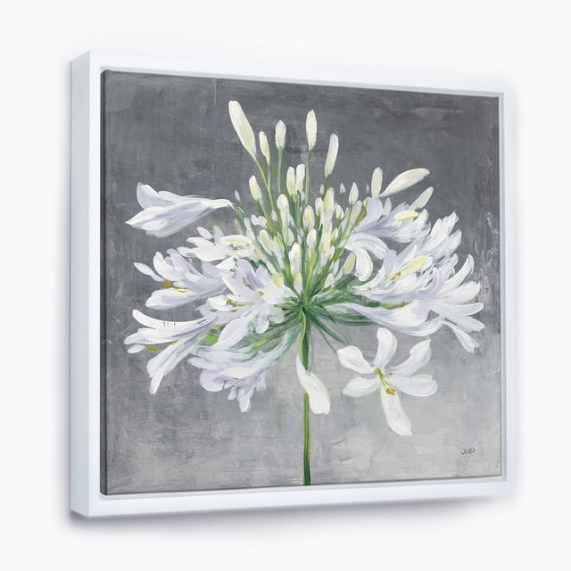 Flower Cleome Splash I - Traditional Floral Framed Canvas