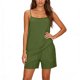 thumbnail image 5 of TaTaai Women's Casual Summer Set Solid Color Linen-Like Adjustable Camisole and Elastic Waist Shorts Two Piece Matching Outfit for Daily and Travel Wear Gift, 5 of 7