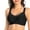 Black, variant on Plus Size Bras for Women Soft Bra Underwear Thin Breathable Soft Water Drop Cup Upper Support Gathers Bra