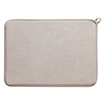 Kitchen Drying Mat Absorbent Microfiber 20x16 Inch Large Dish Drying Rack Pad Liners for Sink Countertops Dishes Drainer Tray Replacement Protector for Coffee Mug Cup with Pinstripe