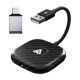 thumbnail image 2 of XWSHYW Otros Accesorios Exteriores Android Auto Diamond Carbon Fiber Adecuado para Teléfono Android Car Play Cableado a Inalámbrico Caja Inteligente Aibox Adaptador de Teléfono para Automóvil, 2 of 6