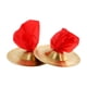 thumbnail image 1 of Platillo de mano de 2 piezas, platillo de , accesorio de fiesta versátil, color dorado, instrumento de percusión robusto, instrumento musical para, 1 of 9