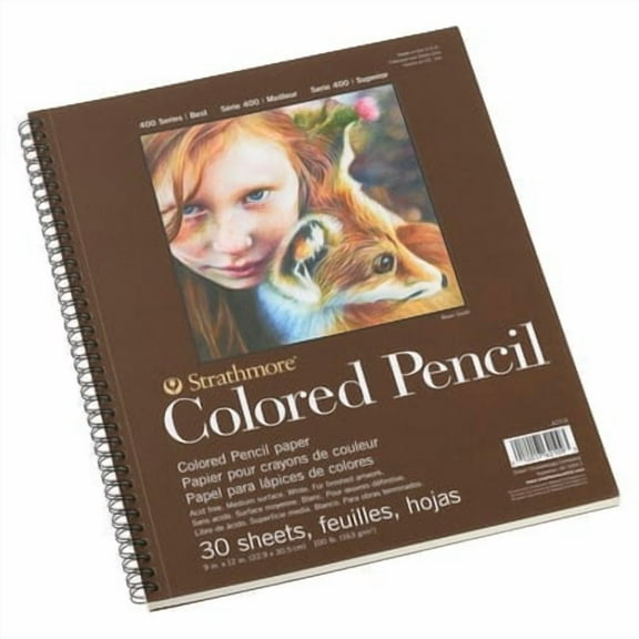 Strathmore 400 Series Colored Pencil Paper Pad, 12 Pack
