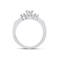 thumbnail image 6 of AFFY White Natural Diamond Bridal Ring Set In 10k White Gold (0.5 Cttw), Ring Size 9, 6 of 8