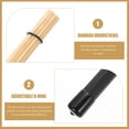 thumbnail image 2 of 1 Pair Professional Design Bamboo Drumsticks for Percussion Instruments with Sound Quality and Long Lifespan, 2 of 8