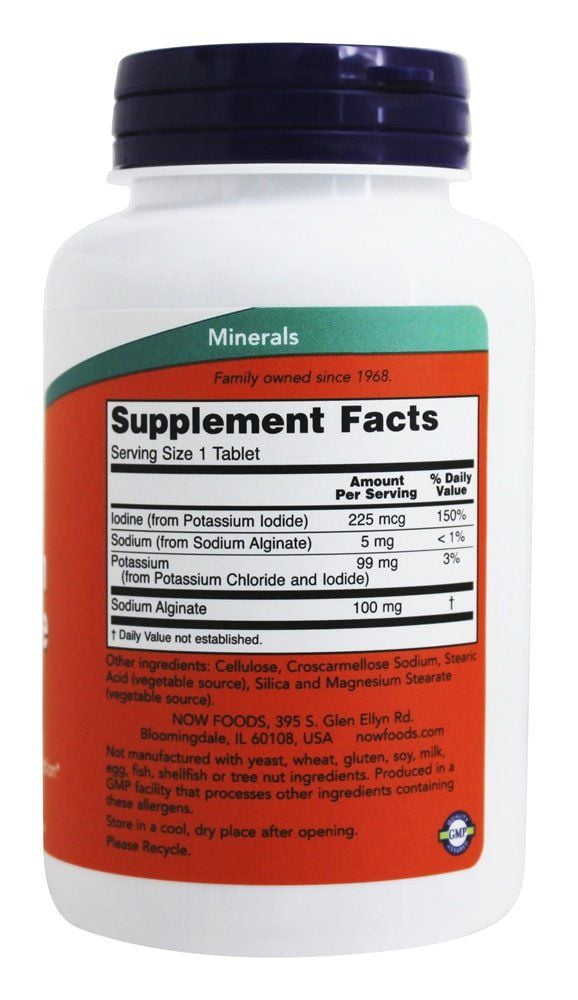 NOW Foods Potassium Plus Iodine, 180 Tablets Walmart Canada