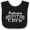 thumbnail image 3 of Inktastic Future Pit Crew Racing Flags Boys or Girls Baby Bib, 3 of 4