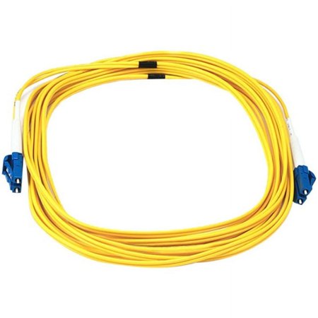 UPC: 0844660036517 | Monoprice 5 m LC to LC Single Mode Duplex Fiber Optic Cable Yellow 103651