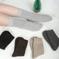 Loritta 5 Pairs Womens Socks Wool Socks Cashmere Thick Knit Warm Winter
