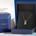 thumbnail image 5 of Gem Stone King 14K Yellow Gold Green Mystic Topaz Pendant Necklace for Women | 1.00 Cttw | Gemstone November Birthstone | Octagon 7X5MM | With 18 inch Chain, 5 of 6