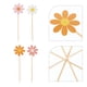 thumbnail image 5 of 40 unidades de palillos decorativos de margaritas para cupcakes, ideales para decorar pasteles, bodas, cumpleaños y fiestas. Colores surtidos., 5 of 8