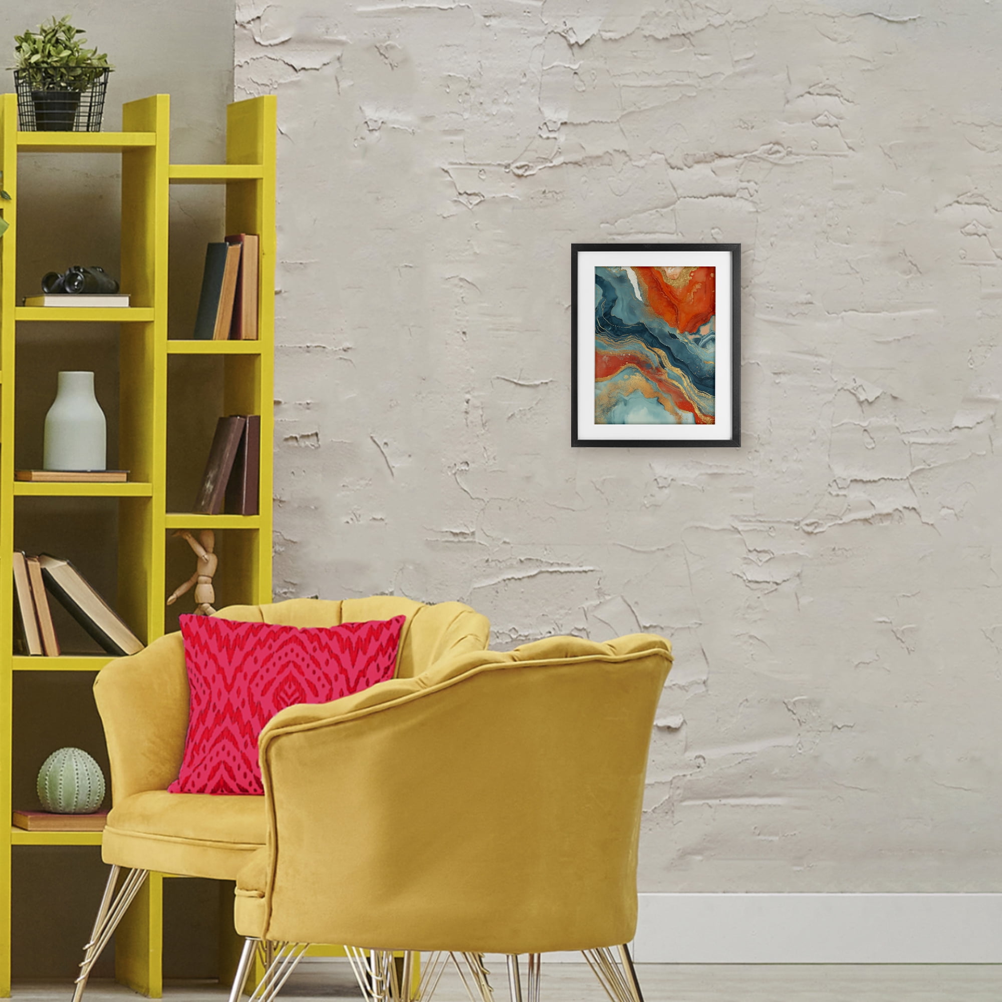 Stupell Industries Vibrant Fusion Movement Black Framed Print Under Glass, design by Svetlana Aleynikova