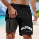 thumbnail image 2 of Bañador para hombre con forro compresivo: cintura elástica, estampados coloridos, secado rápido, bolsillos para actividades en la playa (S-XXXXXL), 2 of 4