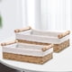 thumbnail image 1 of Cestas Mimbre Decorativas Pequeñas Cesta de papel para lavabo Cesta de almacenamiento impermeable para baño para organizar el baño, 1 of 8