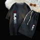 thumbnail image 5 of Conjunto de dos piezas de marca de verano con diseño de gofres para hombre, camisetas, pantalones cortos, traje deportivo, conjunto de jogging, chándal informal para hombre, conjunto masculino, 5 of 5