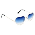 thumbnail image 4 of Rim Love Heart Shape Sunglasses Gradient Lens Summer Outdoor Eyewear Glasses Blue, 4 of 10