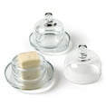 thumbnail image 1 of Unbranded Dome Covered Glass Butter Dish, 1 of 1