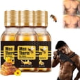 thumbnail image 4 of Clearance Sale! Bee Gynecomastia Heating Oil, Best Men Bee Oil, Men Oil, Men Bee Oil, Gynecomastia Tightening Oil For Men 15ml (Buy 2 get 1 free), 4 of 9
