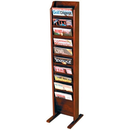 10-Pocket Floor Magazine Rack