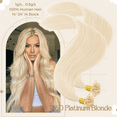 thumbnail image 3 of Benehair Real 100% Human Remy Hair Extensions Pre Bonded U Tip Hair Nail Tip Keratin Fusion Pre Bonded Blonde Thick Soft 100G, 3 of 13