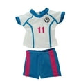 thumbnail image 2 of American Fashion World Blue & Pink Soccer Uniform 6pc Set Made to fit an 18in Doll, 2 of 4