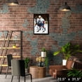 thumbnail image 3 of Doug Gilmour 20x29 Toile Encadrée Feuilles d'Érable Action-V, 3 of 5