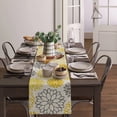 thumbnail image 5 of Yellow Gray Broken Flower Table Flag Home Dining Table Coffee Table Festival Wedding Arrangement Table Flag Decorative Mat, 5 of 5