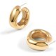 thumbnail image 1 of Aros gruesos de oro macizo Liling chapados en oro de 18 quilates, 1 of 4