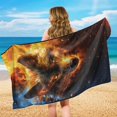 thumbnail image 4 of Uorisanigo Fire Wolf Print Car Seat Cover Protector Easy to Install Sweat-Absorbent Bucket Towel Seat Covers Fashion Auto Interior Universal Protector for Cars Truck Van SUV, 4 of 8