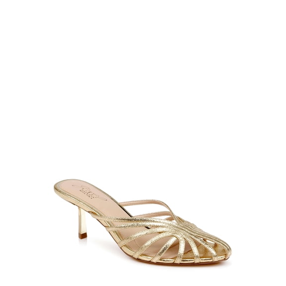 Jewel Badgley Mischka Ilaria Caged Stiletto Mule