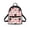 Black Cat Love Heart, variant on Eheartsgir Colorful Dragonfly & Floral Print Mini Backpack for Everyday Carry Work, Waterproof Outdoor Backpack Purse Polyester Adjustable Strap Fashion Back Pack