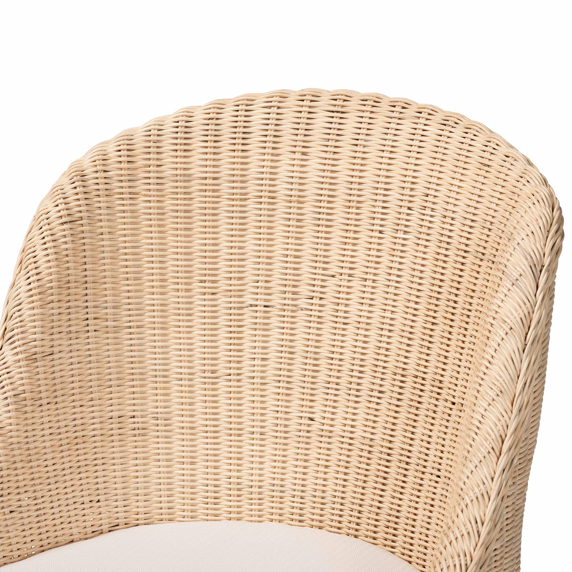 bali & pari Mabel Rustic Dining Chair, 2-Piece, Natural Rattan